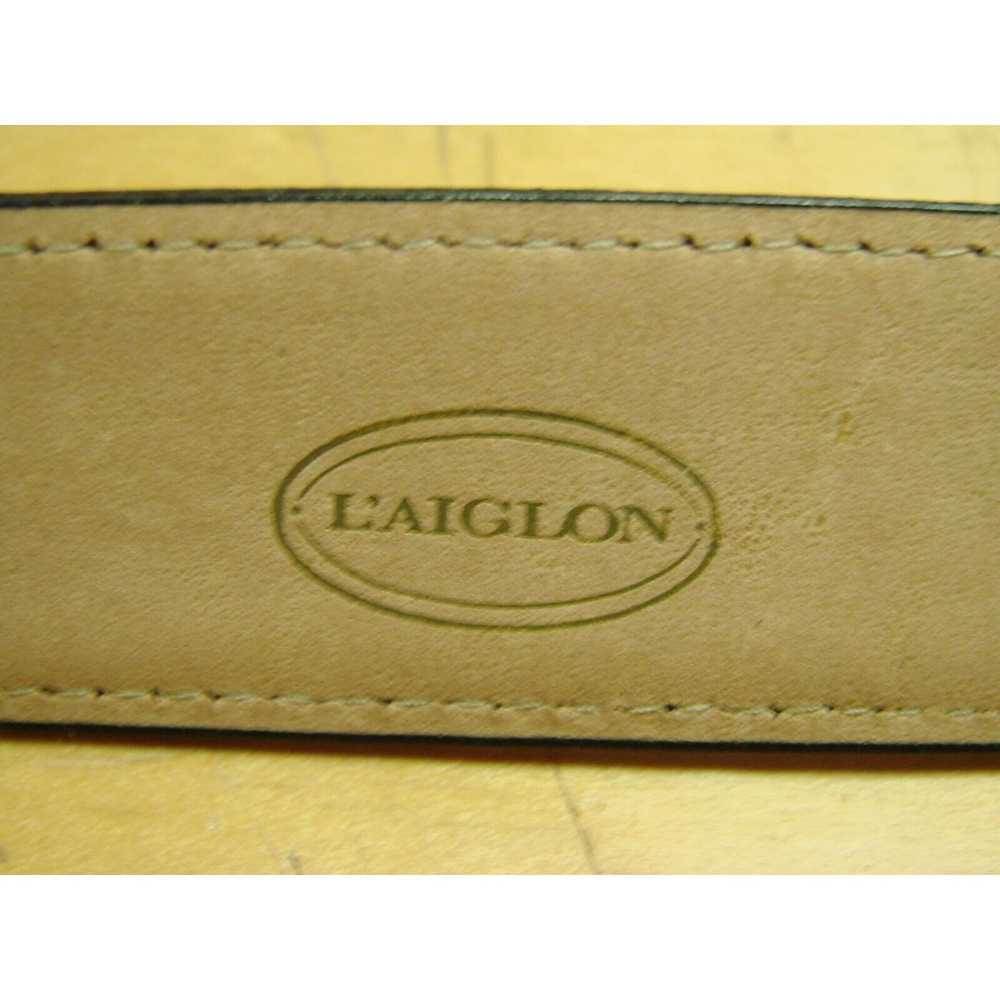 Other × Vintage L'Aiglon Lucido Aniline Black Lea… - image 4