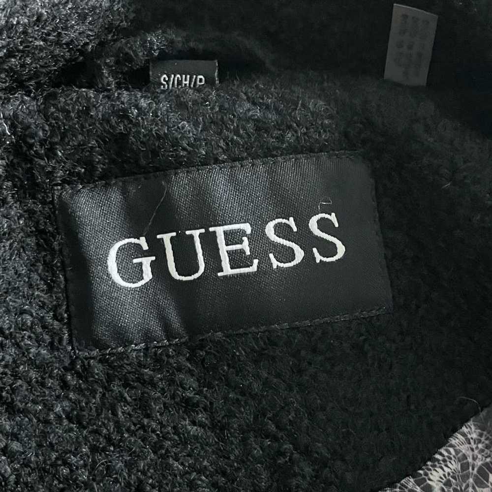 Guess Guess High Neck Long Zip Swing Coat Black - image 11