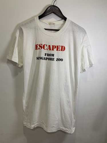 Vintage Vintage Escaped From Singapore Zoo Tshirt