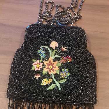 Vintage beaded coin purse - image 1