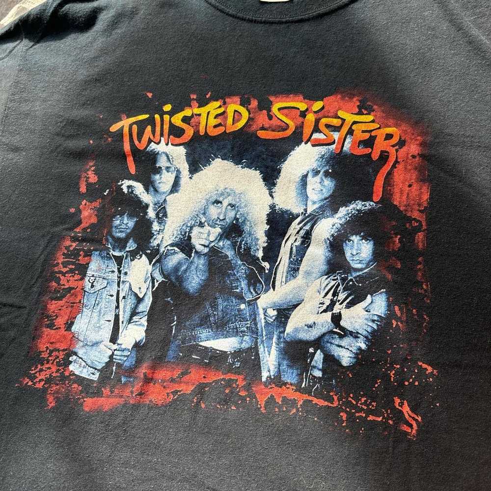 Gildan Vintage twisted sister I wanna rock black … - image 5