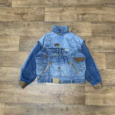 Denim Jacket × Designer × Streetwear Vintage Rewo… - image 1