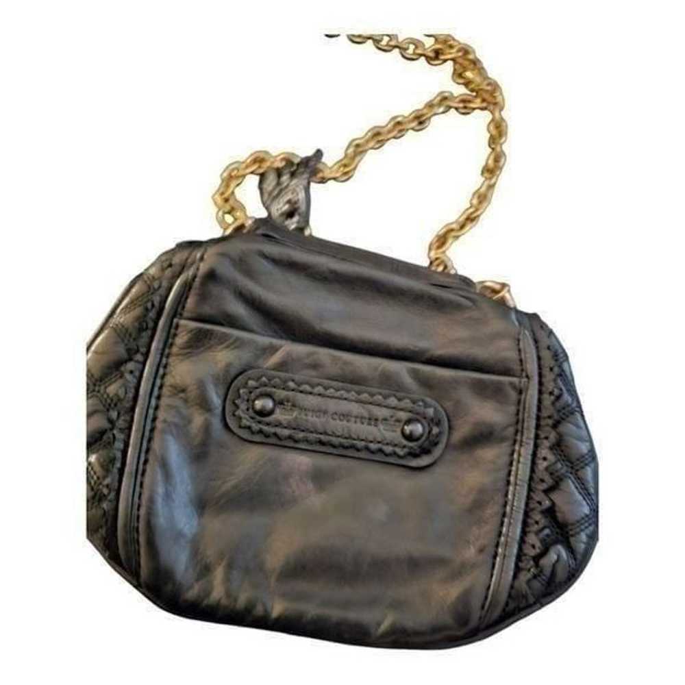 JUICY COUTURE Quilted Black Leather Crossbody - image 4