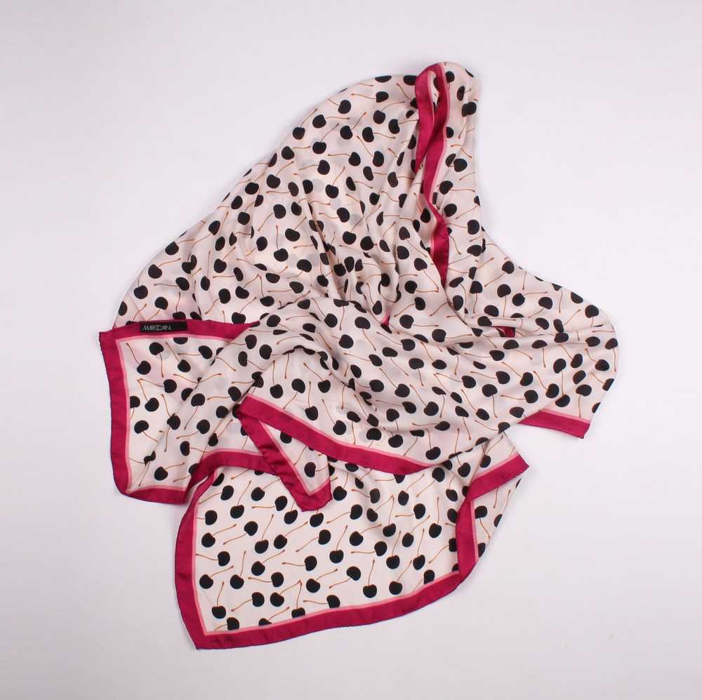 Marc Cain Marc Cain Silk Cherry Printed Scarf - image 2