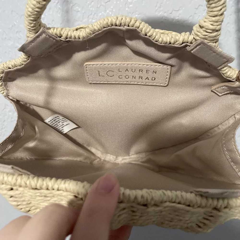 LC Lauren Conrad Seashell Clamshell Wicker Crossb… - image 3