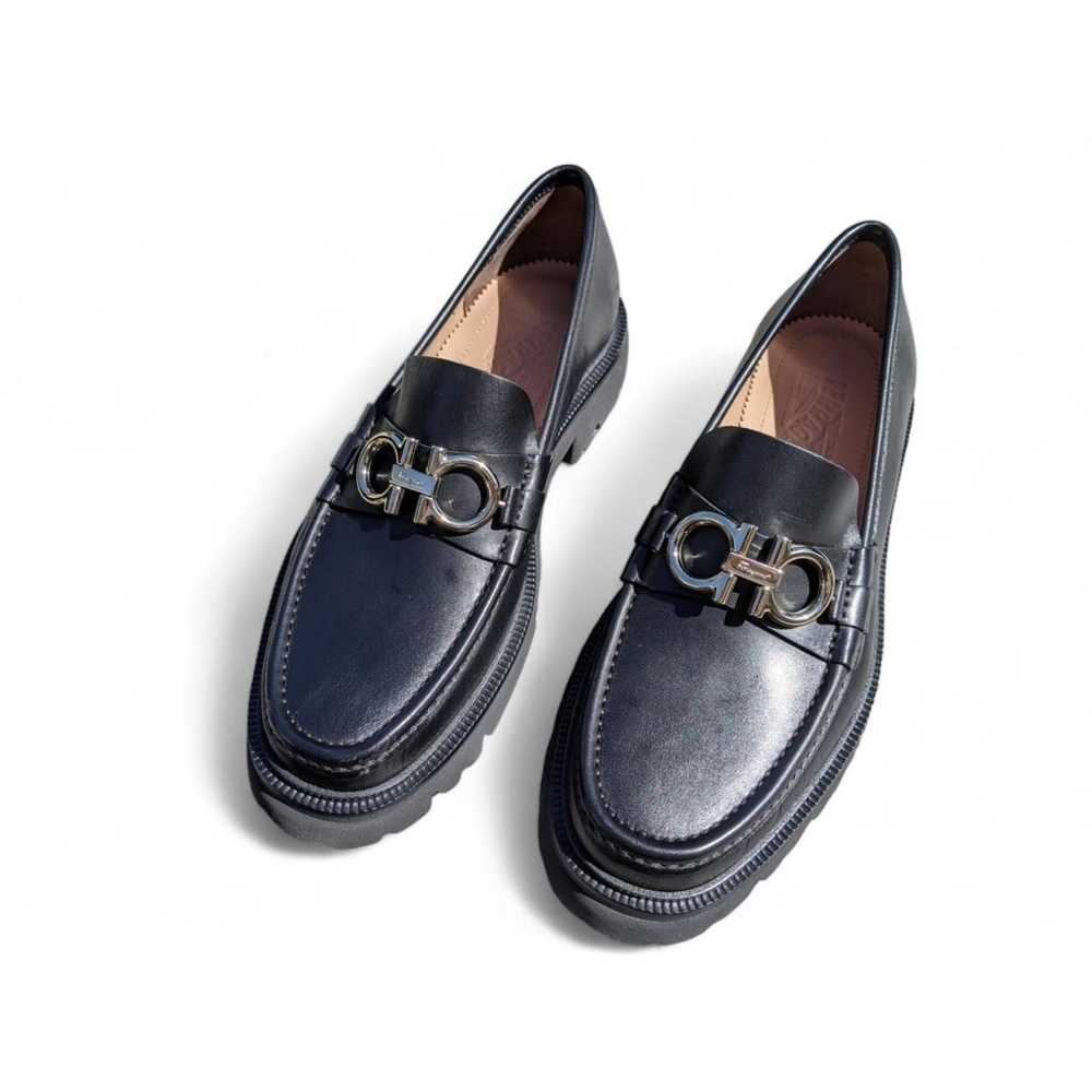 Salvatore Ferragamo Gancini leather flats - image 2