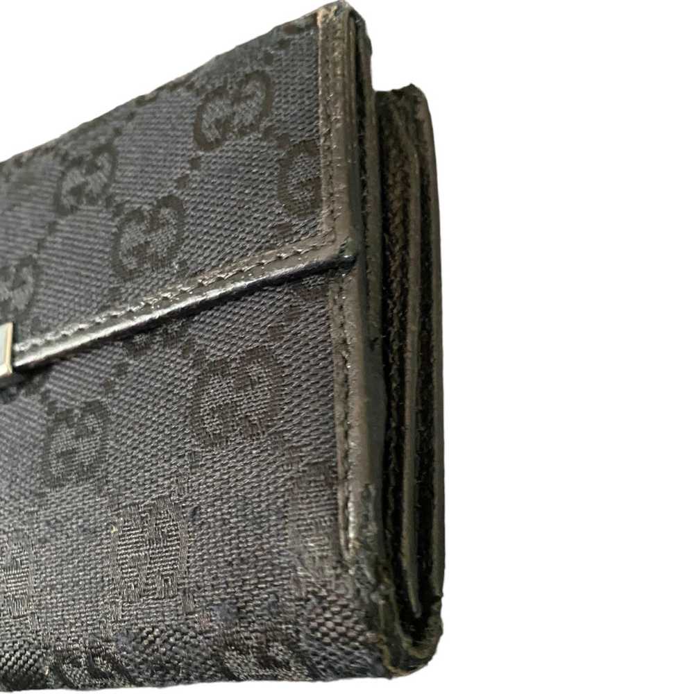 Gucci Gucci Black Authentic Monogram Canvas GG Sn… - image 5