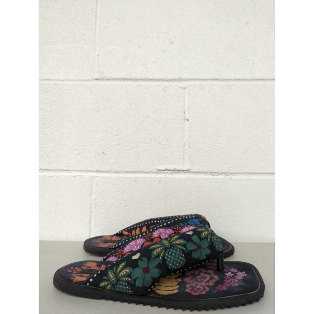 Farm Rio Cloth flip flops - image 4