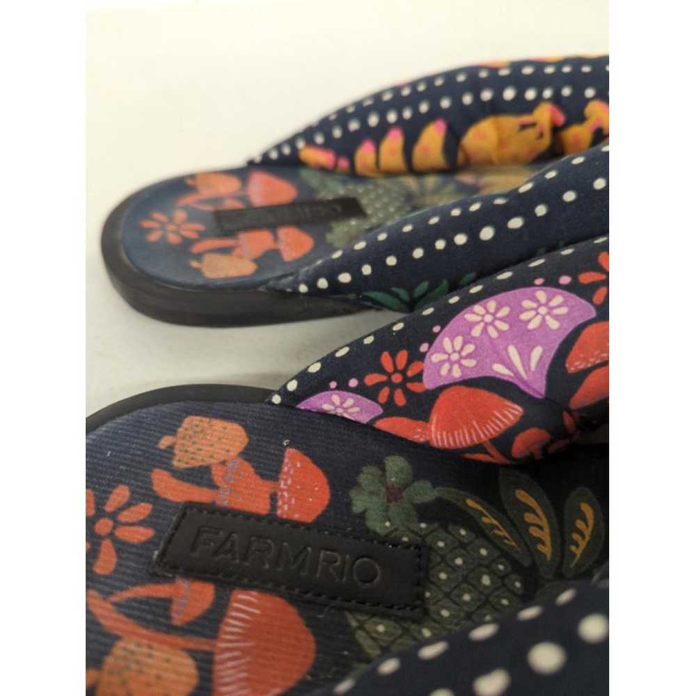 Farm Rio Cloth flip flops - image 5