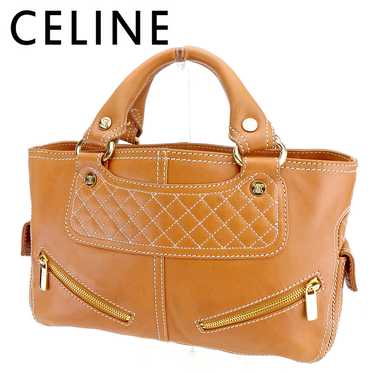 Auth CELINE Used Handbag Bag Tote Boogie Light Br… - image 1