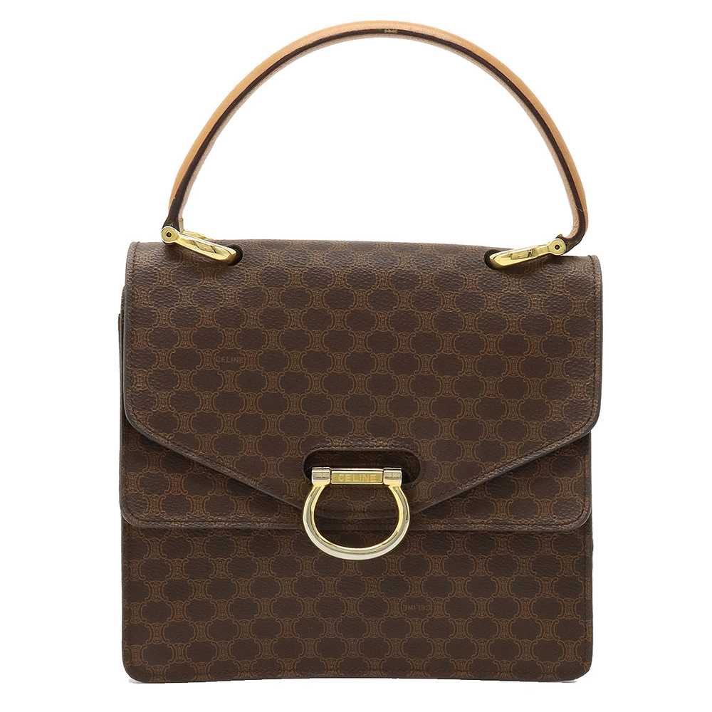 Auth Celine Used Bag  Macadam Pattern Gancini Dou… - image 1