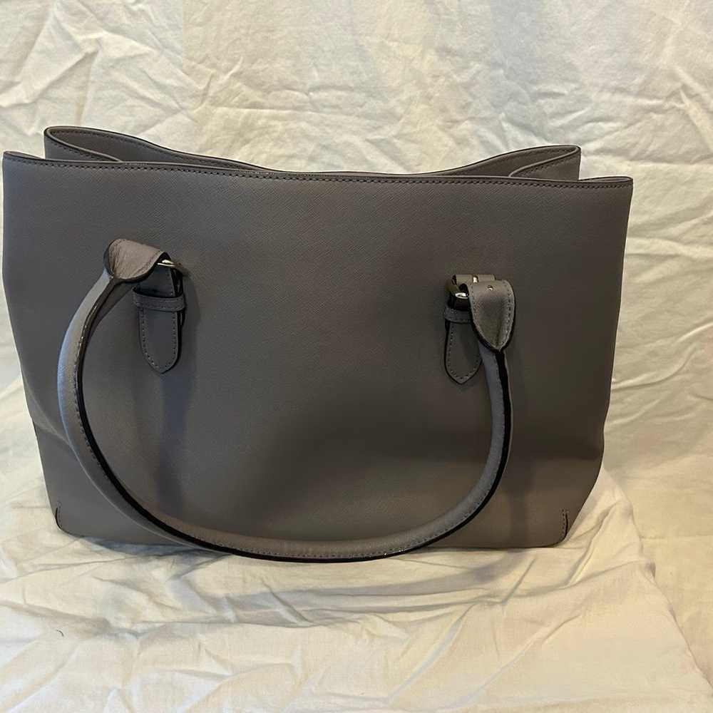 Kate Spade Gray Leather Handbag - image 2