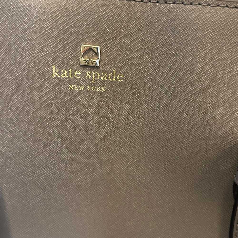 Kate Spade Gray Leather Handbag - image 3