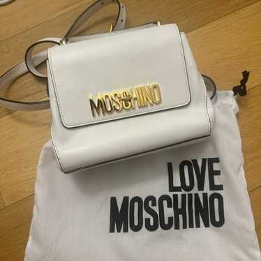 love Moschino leather backpacks