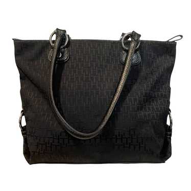 Tommy Hilfiger Black Monogram Trotter Tote Bag - image 1