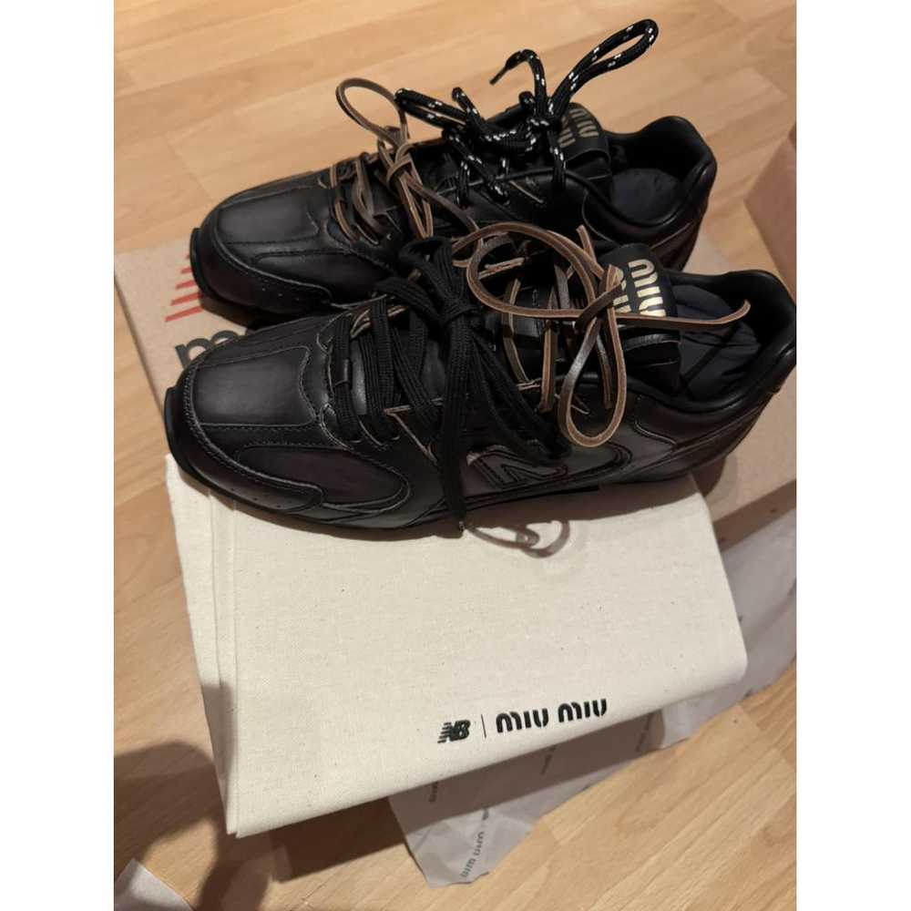 New Balance x Miu Miu Leather trainers - image 2