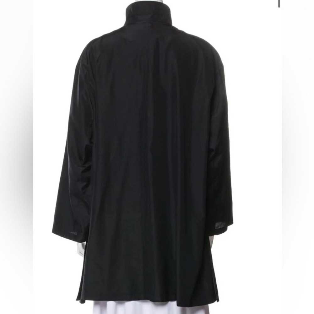 Akris AKRIS $5k O’Neill Silk Swing Coat Trench Bl… - image 4