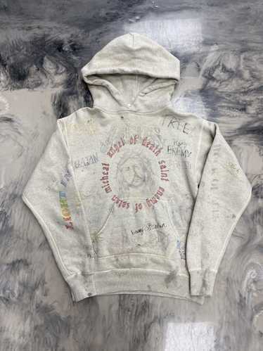 Saint Michael Saint Michael graffiti hoodie grey s