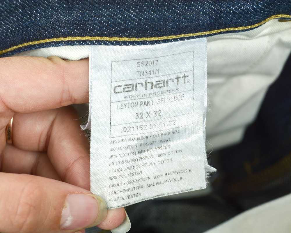 Carhartt × Carhartt Wip Leyton Pant Selvedge Vtg … - image 7