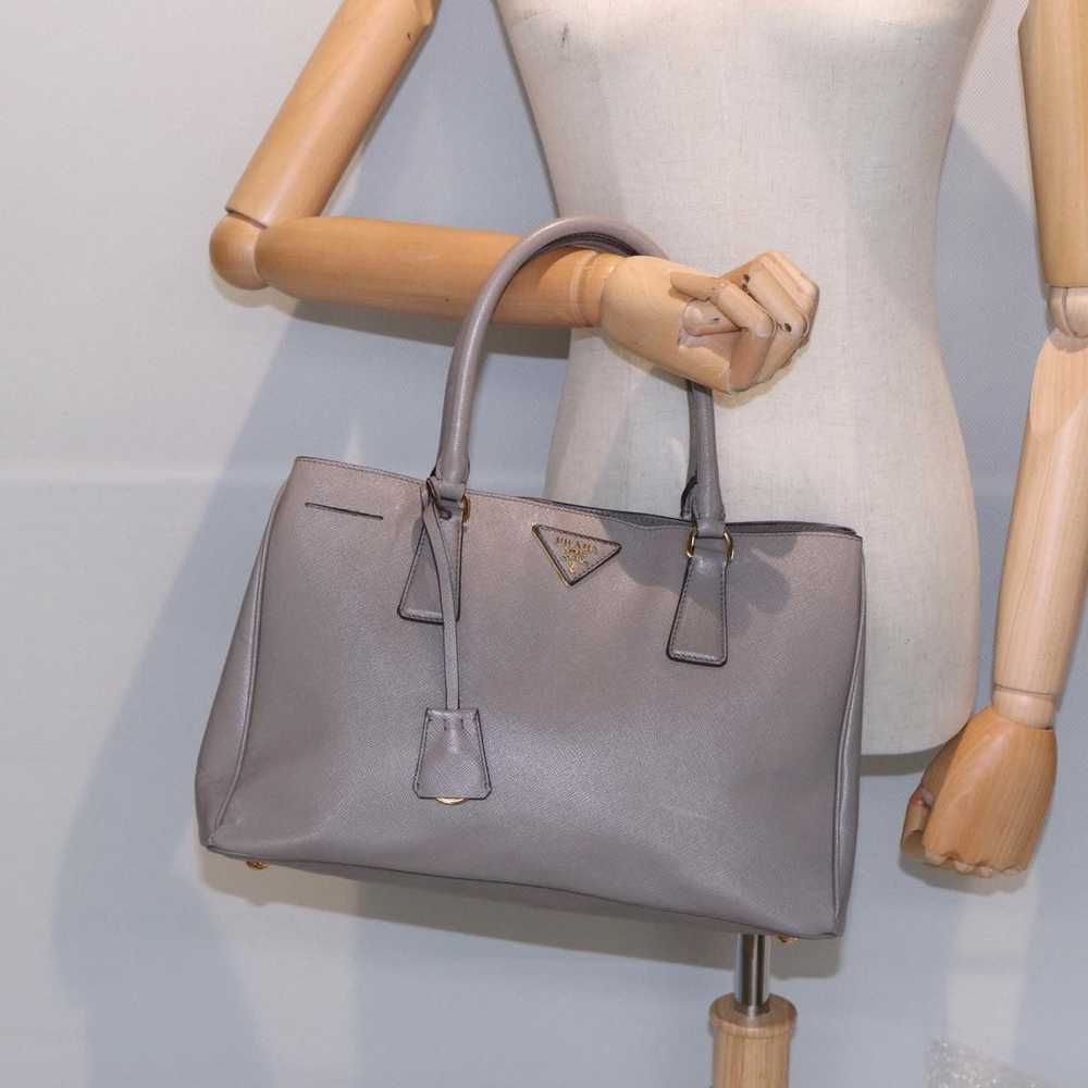 Prada Galleria Grey Leather Handbag (Pre-Owned) - image 10