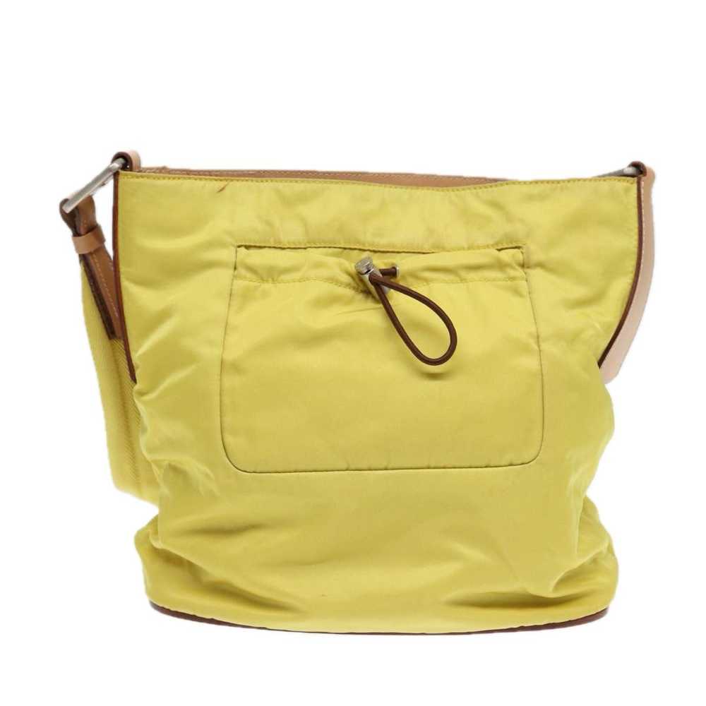 Prada Tessuto Yellow Synthetic Shoulder Bag (Pre-… - image 2