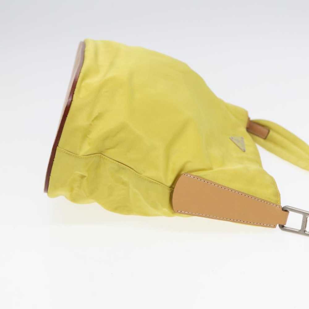 Prada Tessuto Yellow Synthetic Shoulder Bag (Pre-… - image 3