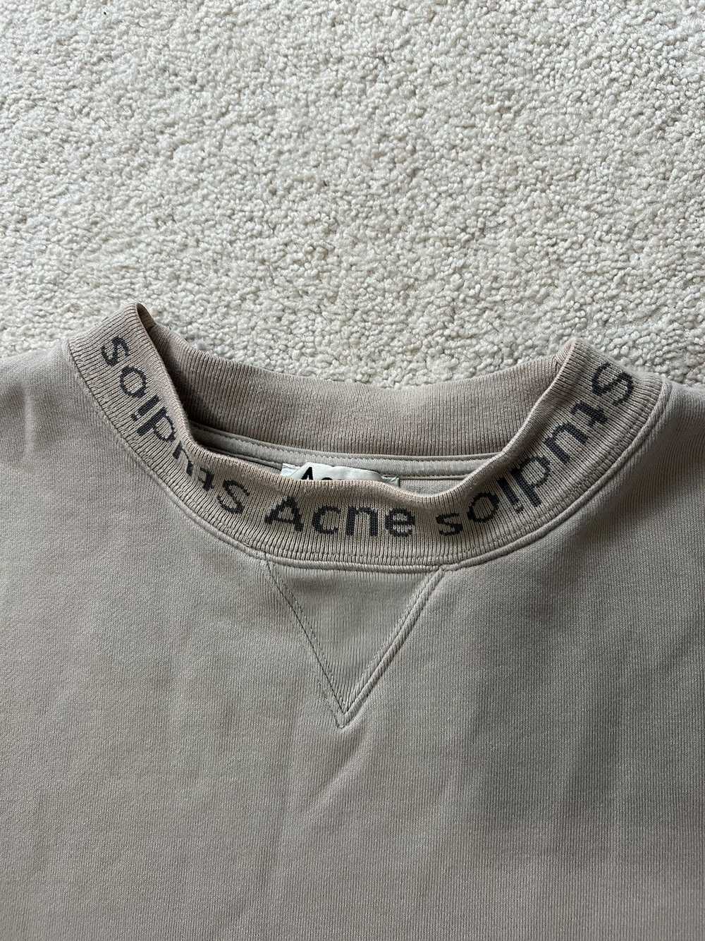 Acne Studios L Acne Studios Flogho Logo Neck Crew… - image 2