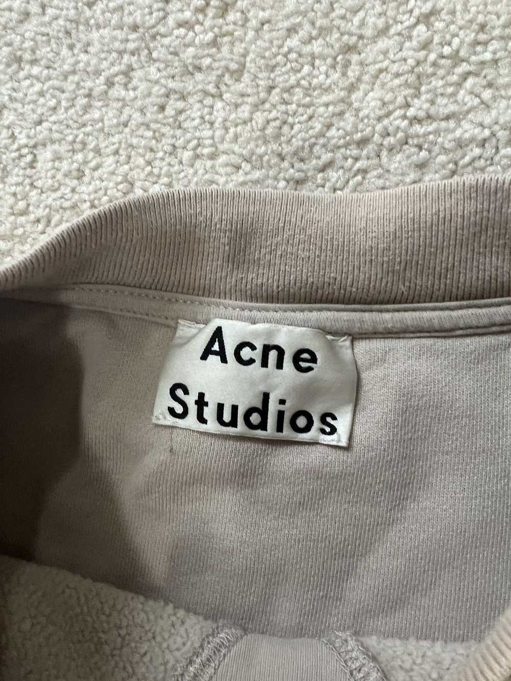 Acne Studios L Acne Studios Flogho Logo Neck Crew… - image 3