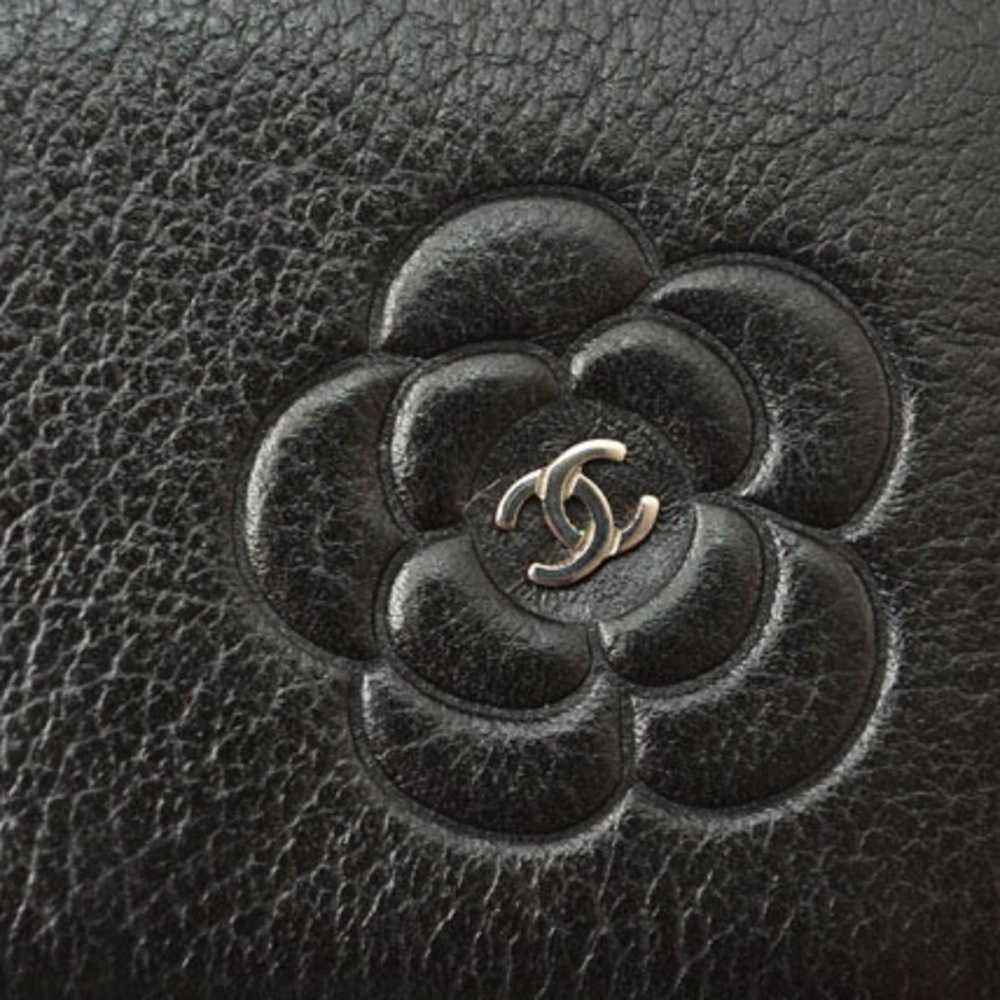 Chanel CHANEL Wallet Tri-fold Compact Camellia La… - image 4