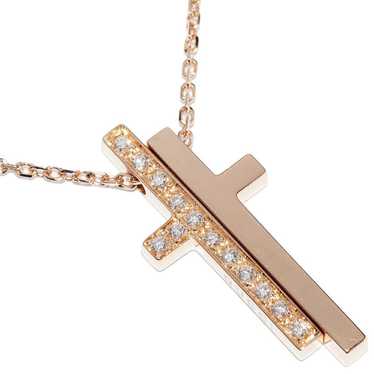 Gucci Gucci Gucci K18PG Diamond Pendant Necklace … - image 1