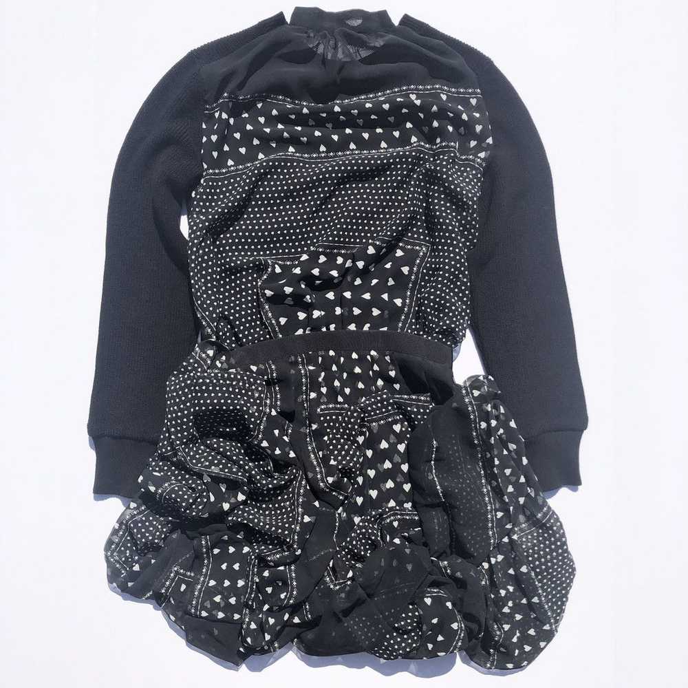 Sacai Sacai Knit Sweater with Heart-Printed Back … - image 4