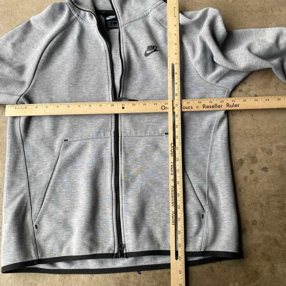 Vintage GREY NIKE TECH HOODIE ZIPUP SMALL - image 4