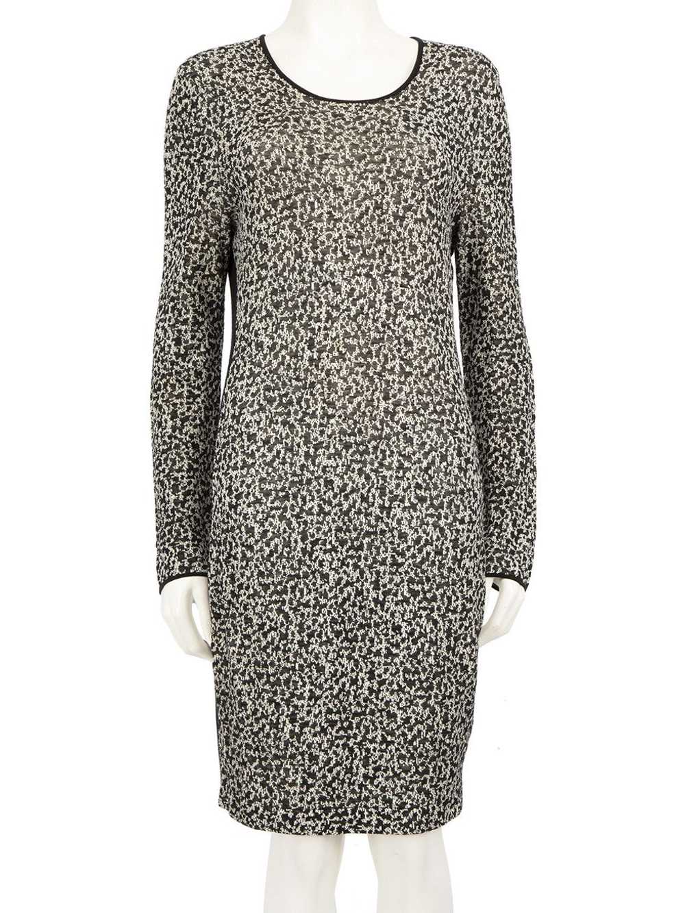 Burberry Abstract Knit Knee Length Dress - image 1