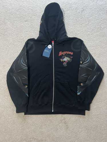 Supreme M Supreme Panther Zip Up Jacket Hoodie