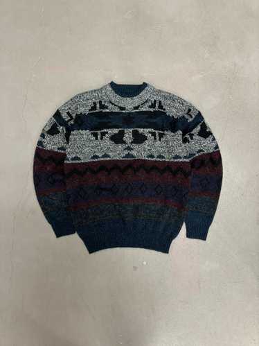 Coloured Cable Knit Sweater × Streetwear × Vintag… - image 1