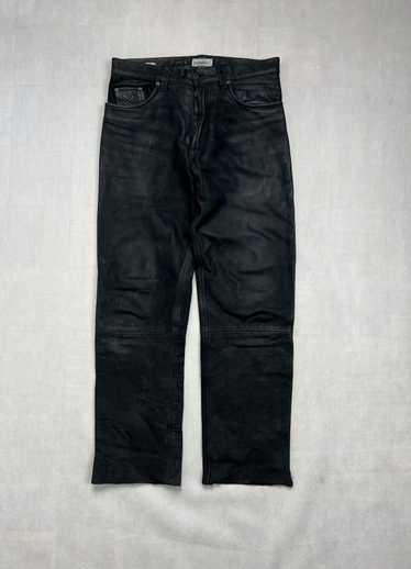 Vintage Heavy Leather Pants BamBoo black vintage - image 1