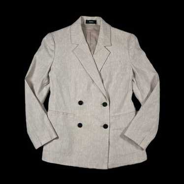 Theory Theory Double Breasted Blazer in Cream | S… - image 1