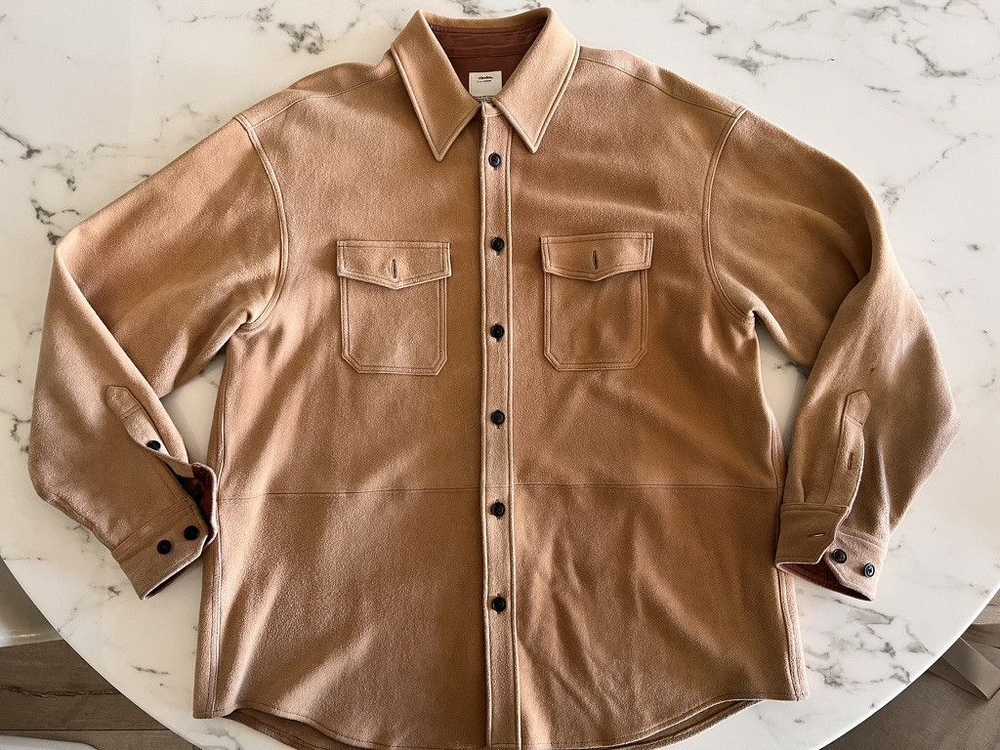 Visvim LUMBER SHACKET (JP DEERSKIN) sz 3 - LT BRO… - image 1