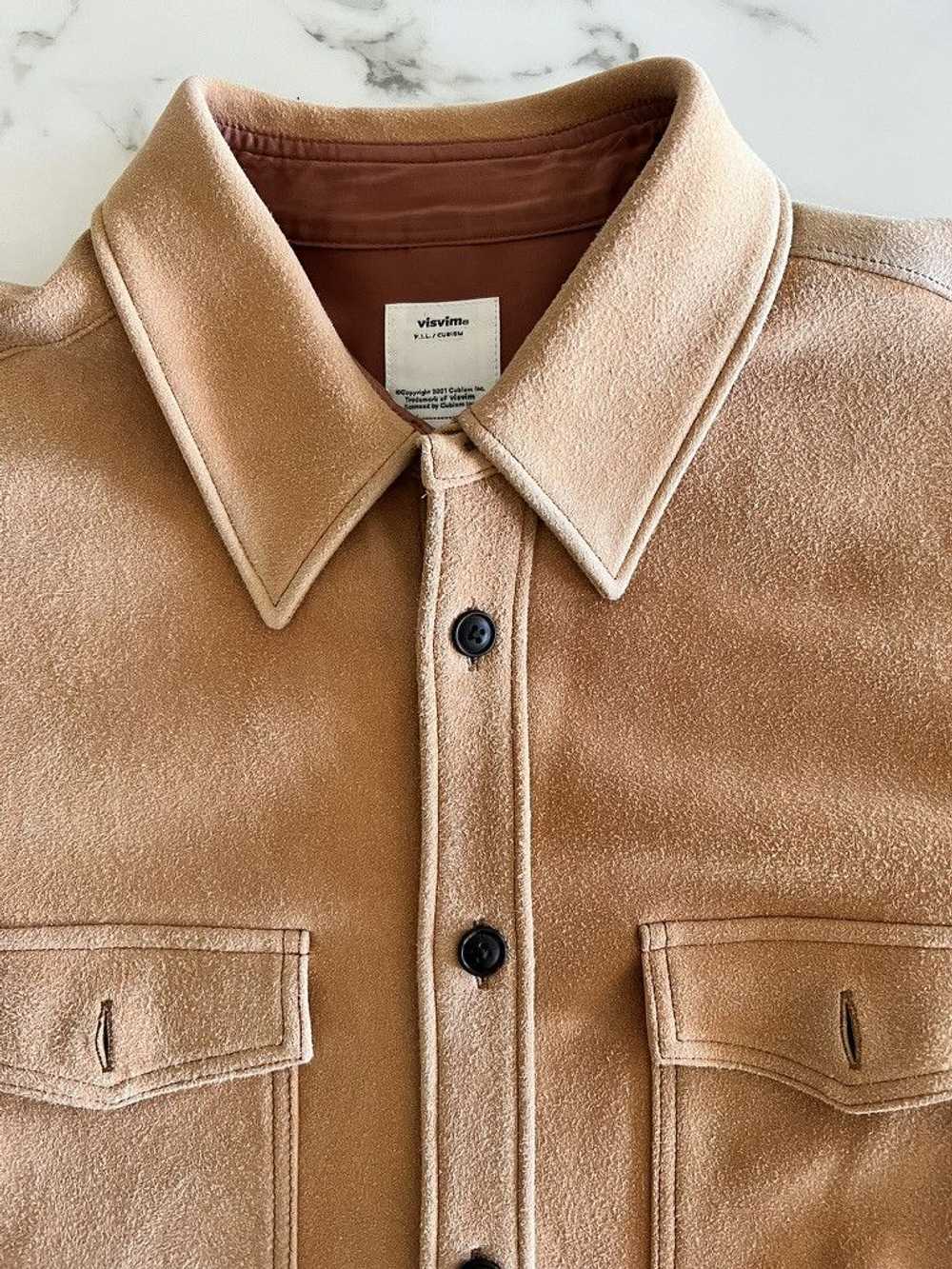 Visvim LUMBER SHACKET (JP DEERSKIN) sz 3 - LT BRO… - image 2