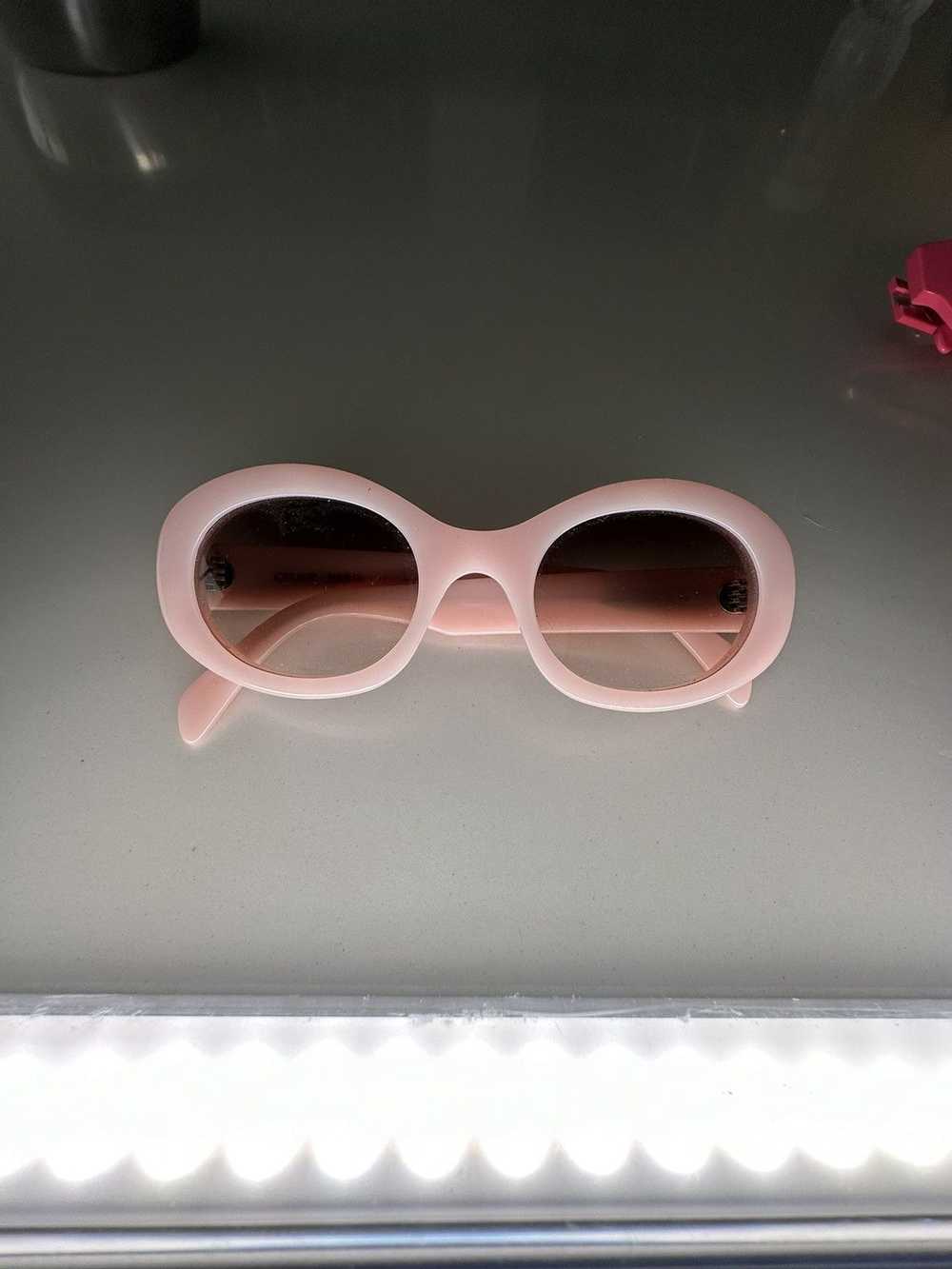 Celine Triomphe Oval Sunglasses, 52mm - Pink - image 1