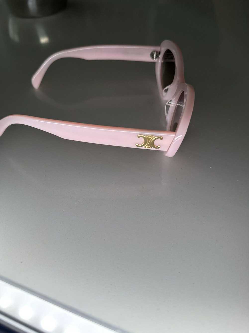 Celine Triomphe Oval Sunglasses, 52mm - Pink - image 2