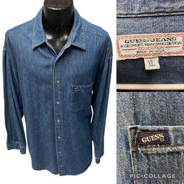 Guess Vtg Guess George Marciano USA BLUE JEANS Lo… - image 1