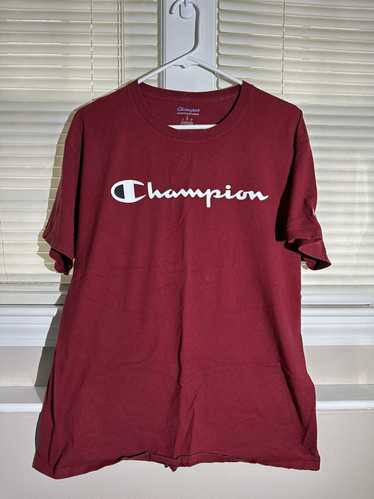 Champion × Streetwear × Vintage Champion Maroon T… - image 1