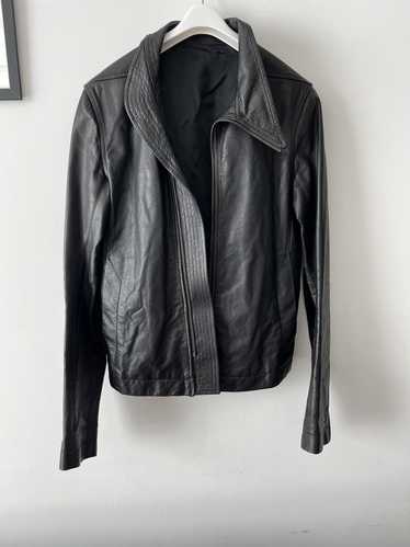 Rick Owens AW13 asymmetric zip leather jacket - image 1