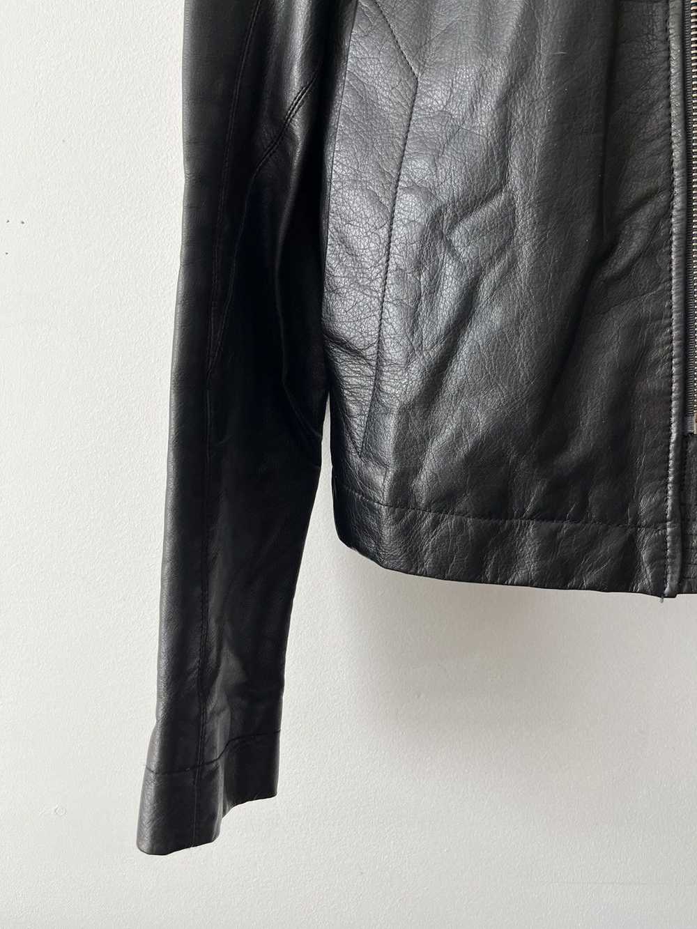 Rick Owens AW13 asymmetric zip leather jacket - image 4