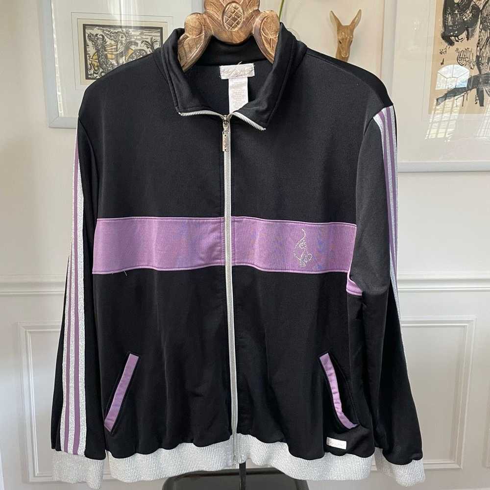 Other Y2K Baby Phat Track Jacket Bling Cat Black … - image 2