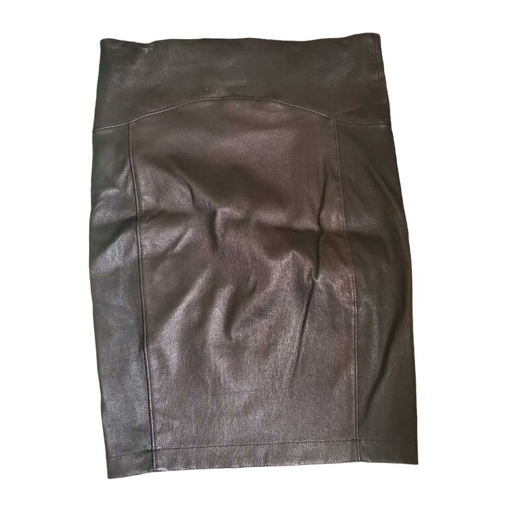 Other GBTSO Lambskin Leather Pencil Skirt Designe… - image 4