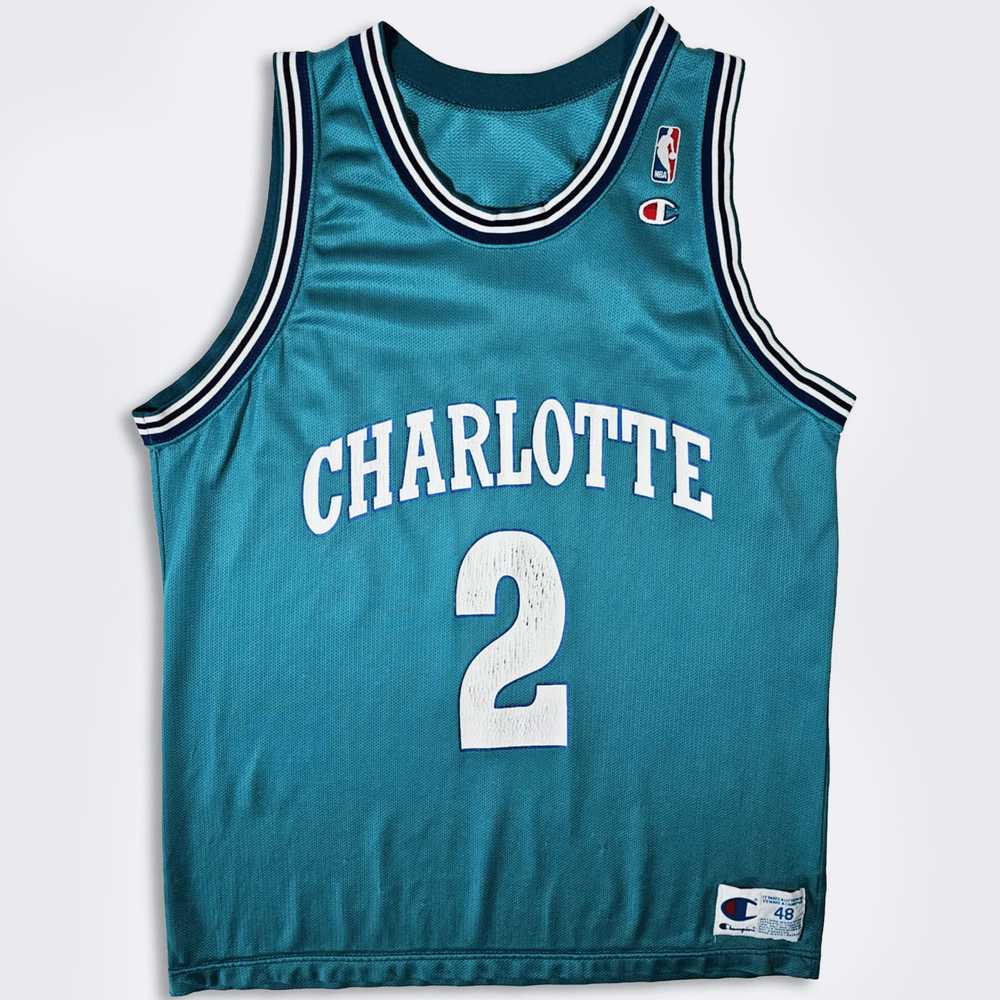 Champion × Jersey × Vintage Charlotte Hornets Vin… - image 1