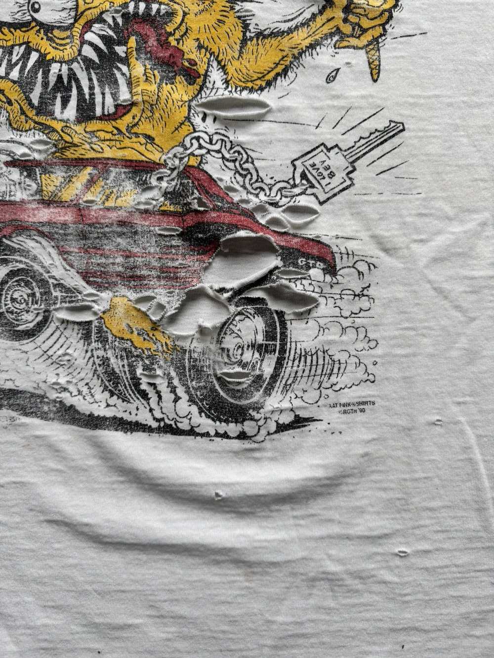 Vintage Vintage Rat Fink Wild Child Thrashed T Sh… - image 2