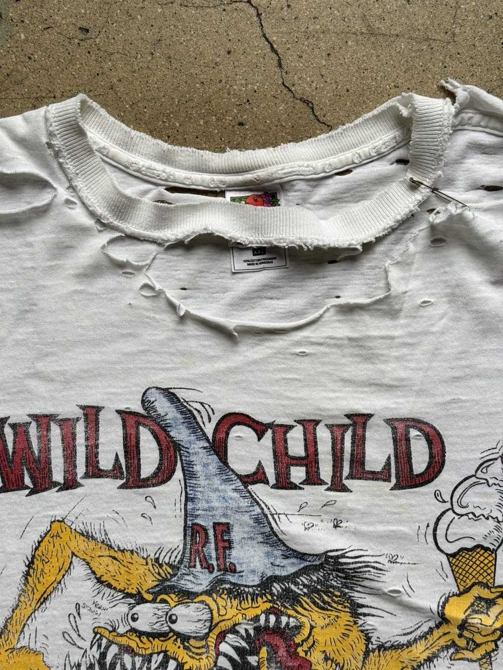 Vintage Vintage Rat Fink Wild Child Thrashed T Sh… - image 3